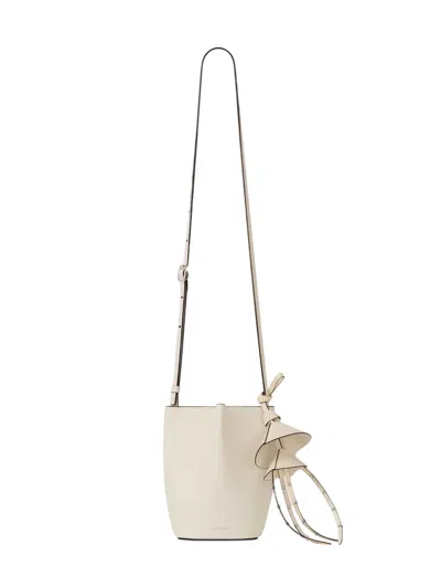 Givenchy Nano Snap Bucket Bag In Grained Leather In Nude