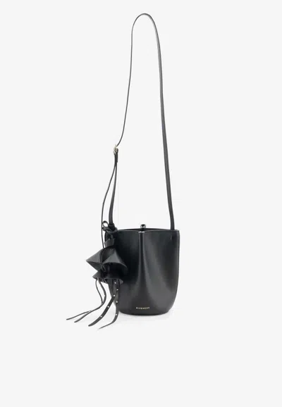 Givenchy Nano Snap Leather Crossbody Bag In Black