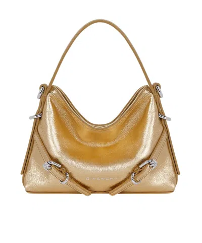Givenchy Nano Voyou Bag In Laminated Leather In Jinsha Color
