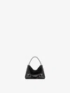Givenchy Black Voyou S Bag Silver Logo Zip In Multicolor