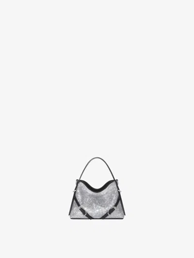 Givenchy Nano Voyou Bag In Satin With Strass In Multicolor