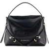 Givenchy Black Voyou S Bag Silver Logo Zip In Black
