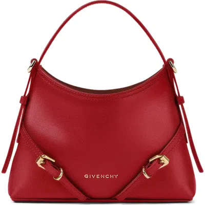 Givenchy Nano Voyou Leather Crossbody Bag In Red