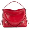 Givenchy Nano Voyou Bag In Leather In Vermillon