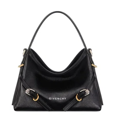 Givenchy Nano Voyou Logo Shoulder Bag In Black