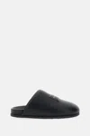Givenchy Leather Slippers Featuring Flat Sole Design In Black