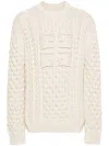 Givenchy 4g Knit Sweater In Natural