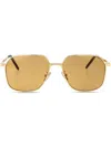 Givenchy Navigator-frame Sunglasses In Gold