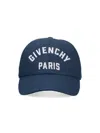 Givenchy Embroidered Cap With Curved Brim And Metal Buckle In Blue