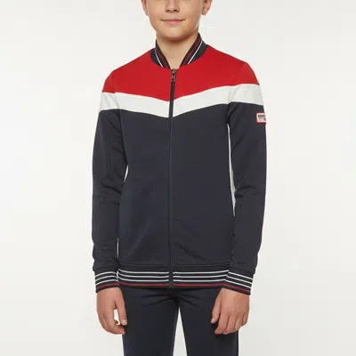Pre-owned Givenchy Navy Blue Cotton Knit Zip Up Bomber Jacket 12 Yrs