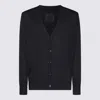 Givenchy Fine-knit V-neck Cardigan In Blue