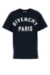 Givenchy Navy Blue Cotton Oversize T-shirt In Black