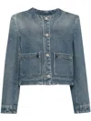 Givenchy Jacket In Denim With Chain Details In Blue