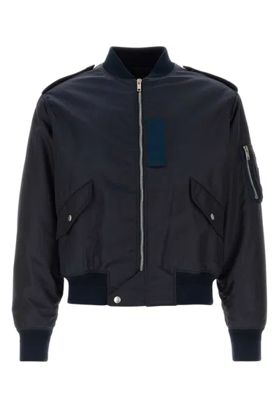GIVENCHY NAVY BLUE NYLON BOMBER JACKET