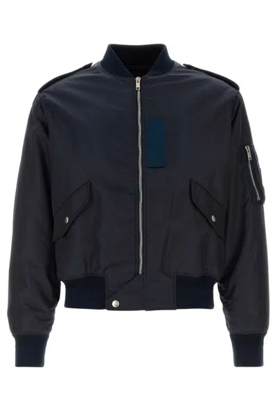 Givenchy Navy Blue Nylon Bomber Jacket