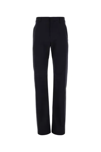 GIVENCHY GIVENCHY NAVY BLUE STRETCH WOOL BLEND PANT