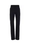 Givenchy Navy Blue Stretch Wool Blend Pant In Black