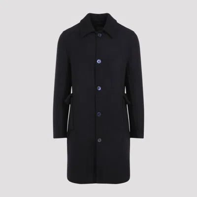 GIVENCHY NAVY BLUE VIRGIN WOOL COAT