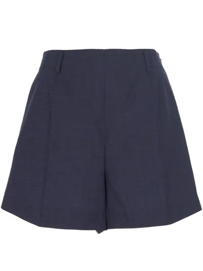 Givenchy Navy Blue Wool Shorts