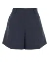 Givenchy Navy Blue Wool Shorts