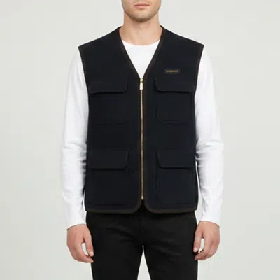 Pre-owned Givenchy Navy Blue Wool Vest Xl