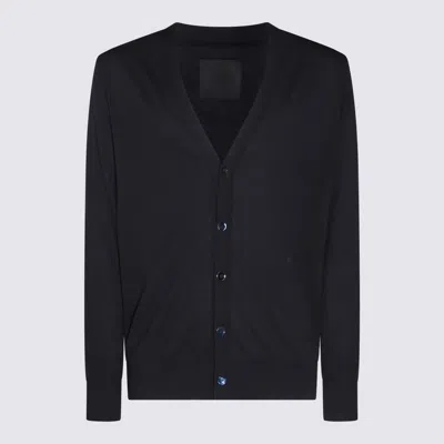 Givenchy Navy Cotton Knitwear In Black