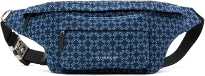 Givenchy Navy Essential U Belt Bag In 401-dark Blue