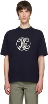 Givenchy Logo-jacquard T-shirt In 401-dark Blue