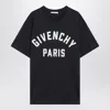 Givenchy Navy Short-sleeved T-shirt With Logo In Black