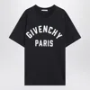 Givenchy Navy Short-sleeved T-shirt With Logo In Black
