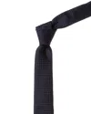 Givenchy Navy Tonal Micro Design Silk Tie In Blue
