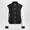 Givenchy Jacket Contrast Sleeves Ribbed Cuffs Pockets In Black