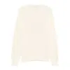 Givenchy Mens Ecru Brand-embroidery Crewneck Cotton Jumper In White
