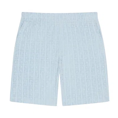 Pre-owned Givenchy New Board Shorts 'sky Blue' | Men's Size L