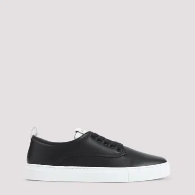 Givenchy New City Leather Low Sneakers Shoes In Black