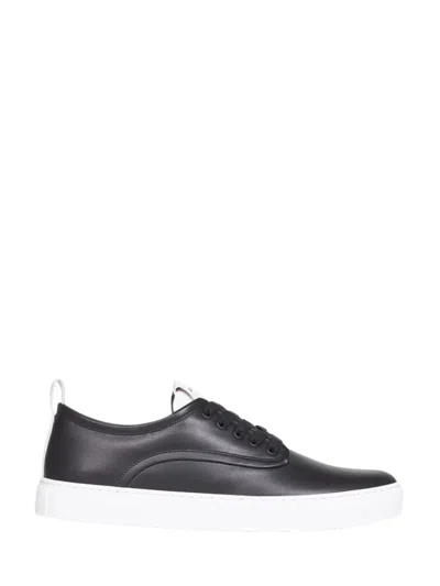 Givenchy New City Leather Low Sneakers Shoes In Black