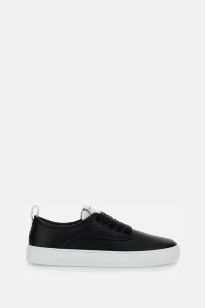 Givenchy New City Leather Low Sneakers Shoes In Black