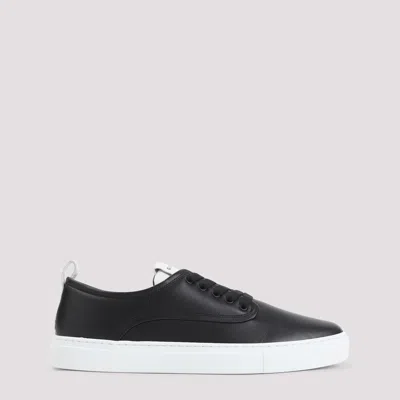 Givenchy New City Leather Low Sneakers Shoes In Black