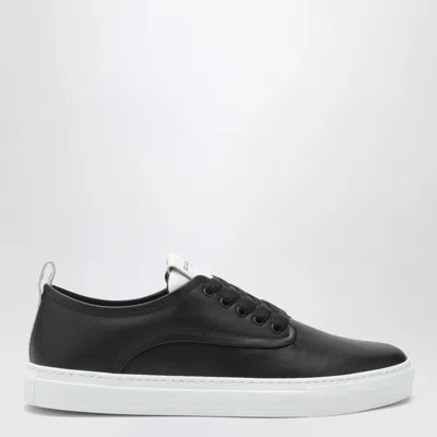 Givenchy New City Leather Low Sneakers Shoes In Black