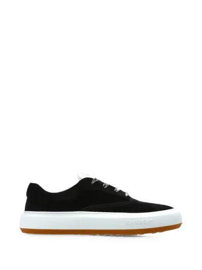 Givenchy New City Suede Low-top Sneakers In Black