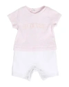 GIVENCHY GIVENCHY NEWBORN GIRL BABY JUMPSUITS & OVERALLS LIGHT PINK SIZE 1 COTTON
