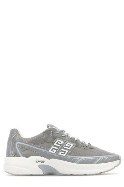 Givenchy Nfnty-52 Sneakers In Suede And Mesh In Grey
