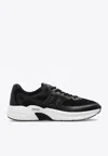 Givenchy Nfnty-52 Runners In Synthetic Leather And Mesh In Black