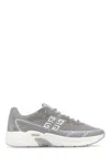 Givenchy Nfnty-52 Sneakers In Suede And Mesh In Lightgrey