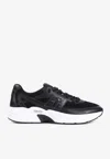 Givenchy Nfnty-52 Runners In Synthetic Leather And Mesh In Black