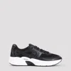 Givenchy Nfnty-52 Runners In Synthetic Leather And Mesh In Black