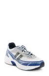 Givenchy Nfnty-52 Sneakers In Synthetic Leather And Mesh In Navy/ White