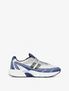 Givenchy Nfnty-52 Sneakers In Synthetic Leather And Mesh In Blue