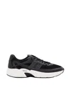 Givenchy Nfnty-52 Runners In Synthetic Leather And Mesh In Black