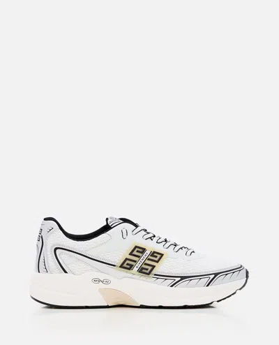 Givenchy White Silvery Polyester Sneakers